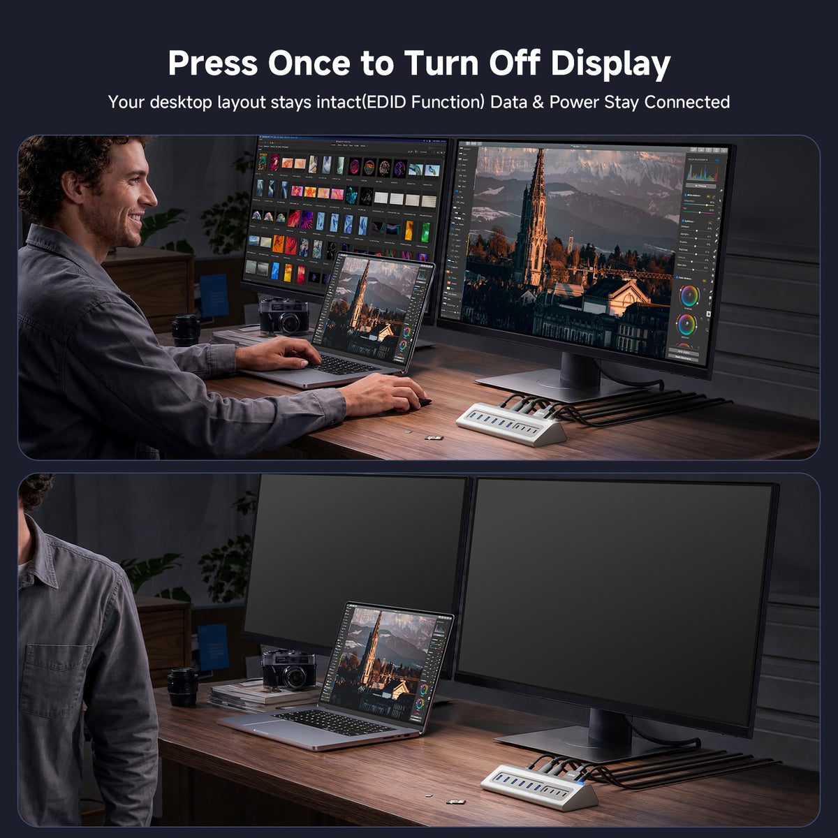 Gitfos 19-in-2 MacBook Docking Station Dual Monitor, Plug & Play | C11
