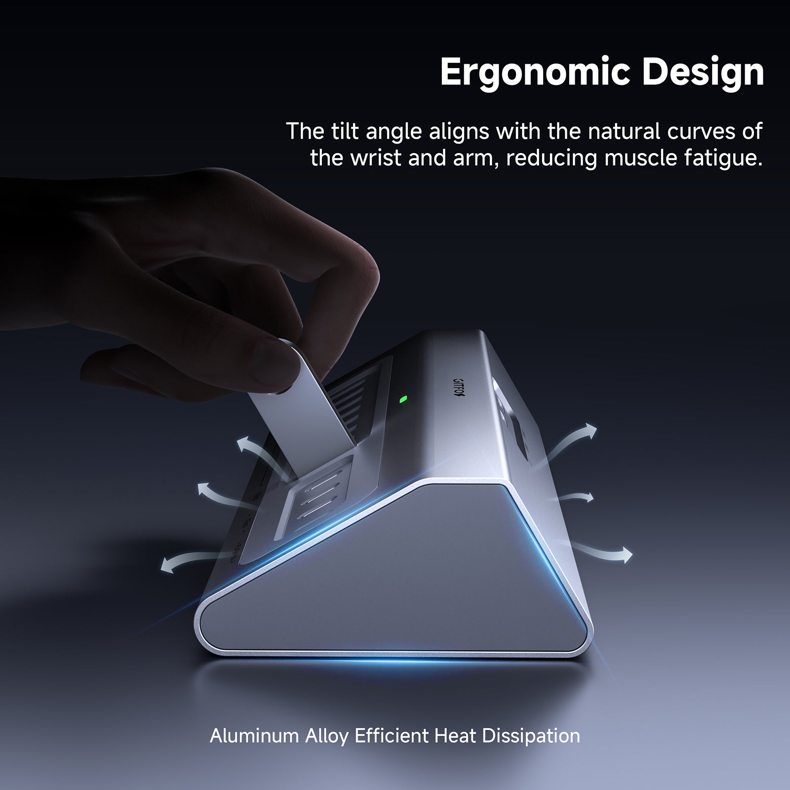 Gitfos Powered USB C Hub with 65W Power Adapter for Laptop, MacBook, iPad | C1