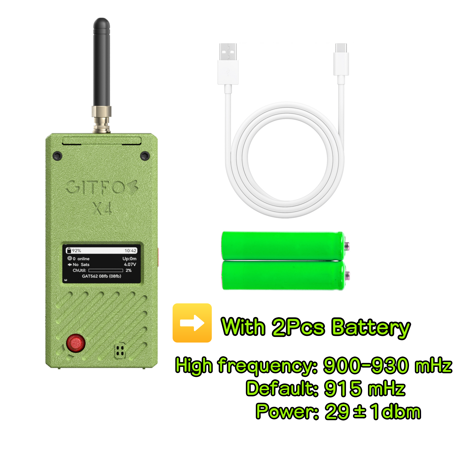 GITFOS Meshtastic nRF52840 With 5000mAh Battery | X4