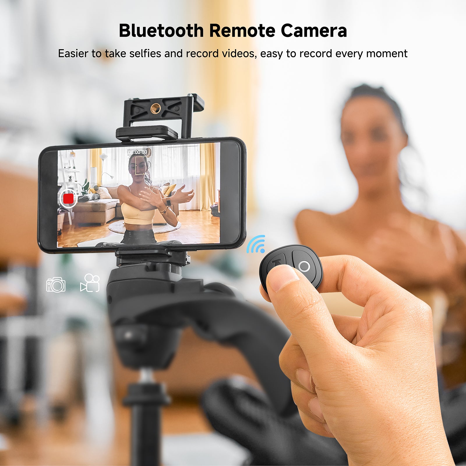 GITFOS Phone Remote Control Bluetooth Scroller Ring | D-D02