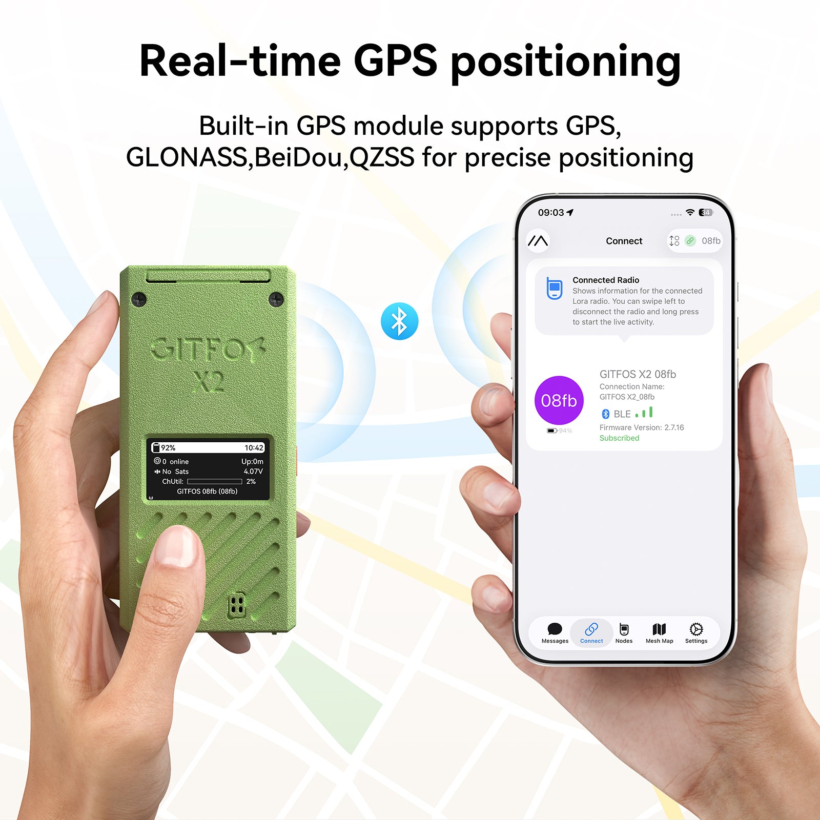 GITFOS Meshtastic nRF52840 With 5000mAh Battery | X2