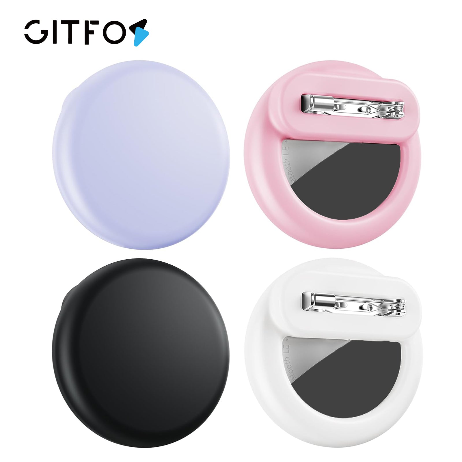 GITFOS Silicone Holder for Apple Airtag Case with Safety Pin | MB2473