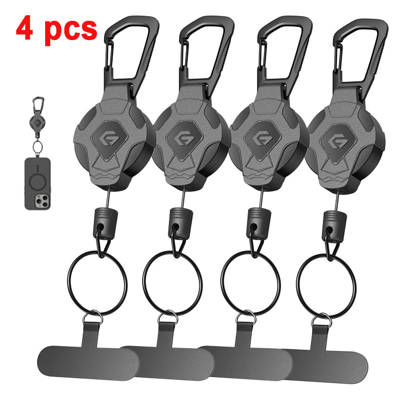 GITFOS Retractable Keychain Badge Reel Strap Holder With Phone clip | GFRK01