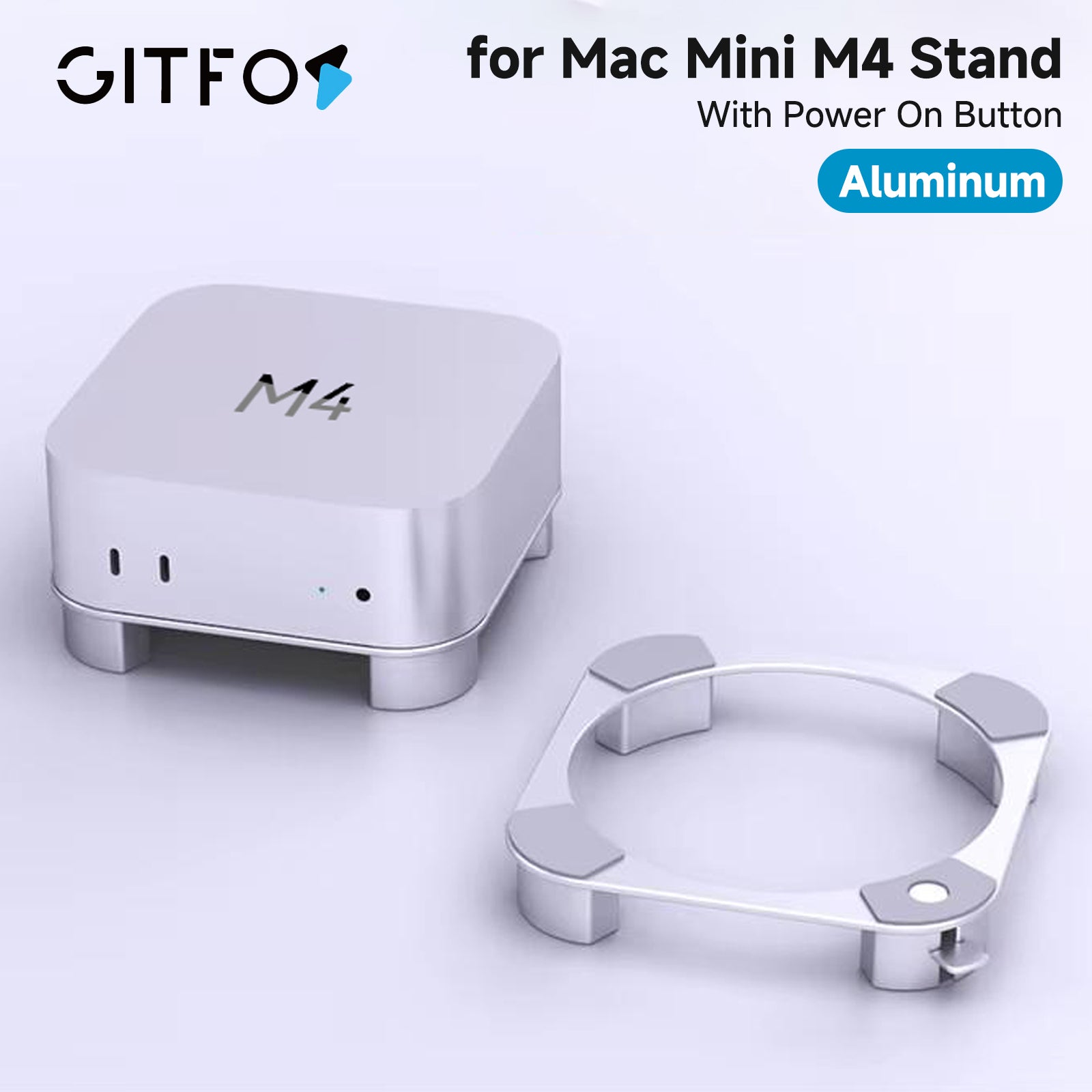 GITFOS Aluminum Stand for Mac Mini M4 2024 | MF43