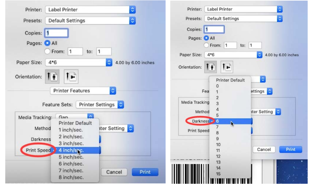 Why AM-243-BT Paper jams or label prints only half and stops?