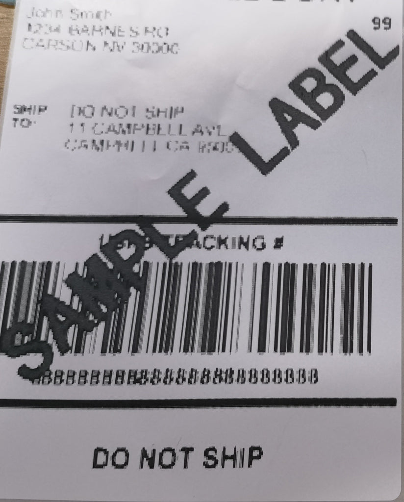 Why is the printed label not clear?