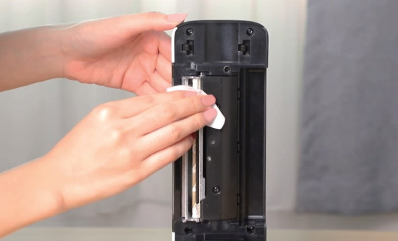 Why have white spots on label? (AM-243-BT)