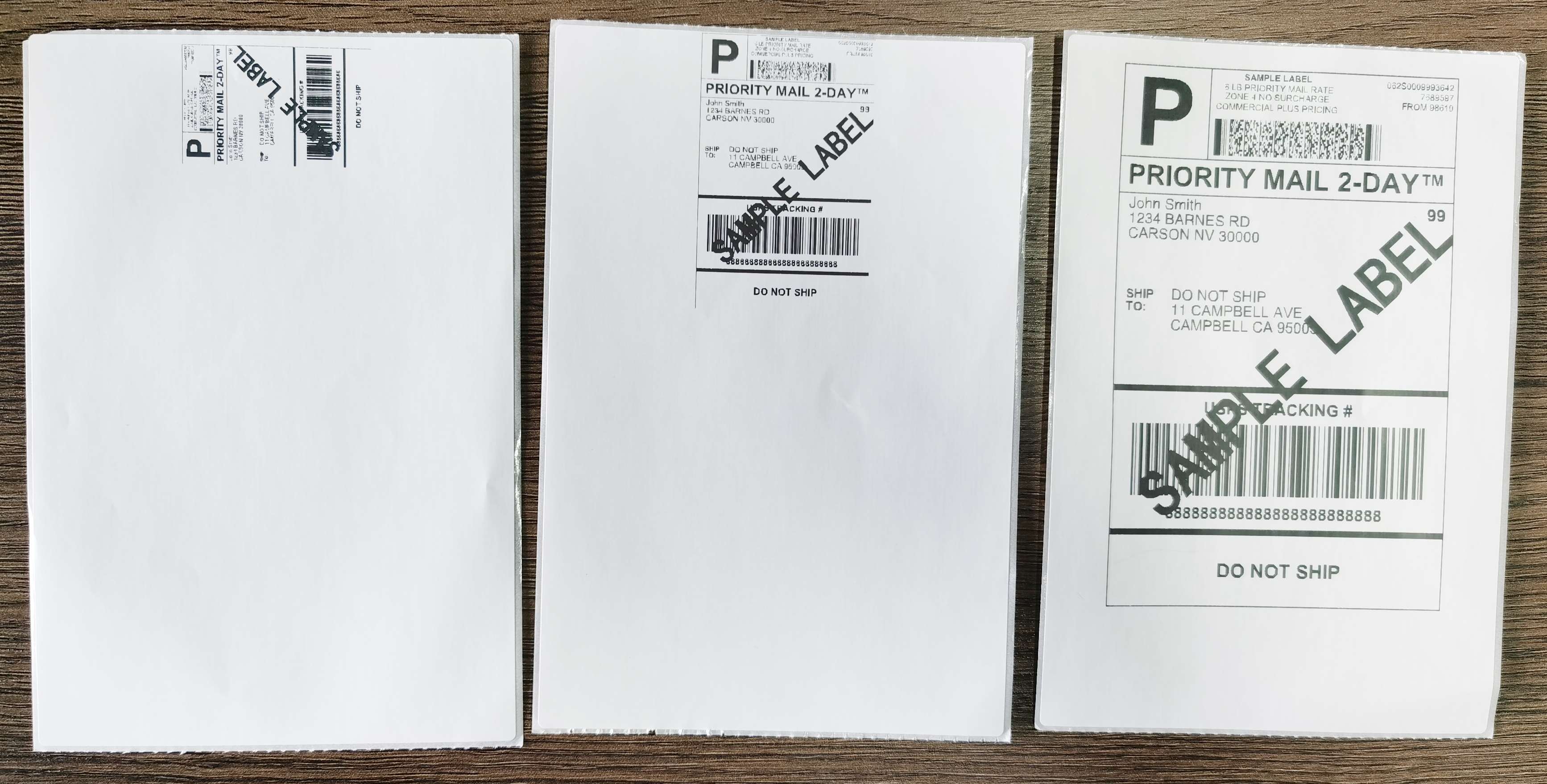 Why doesn't my label print Small?