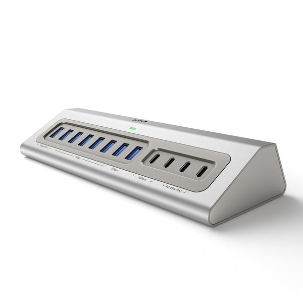 Gitfos Powered USB C Hub with 65W Power Adapter for Laptop, MacBook, iPad | C1