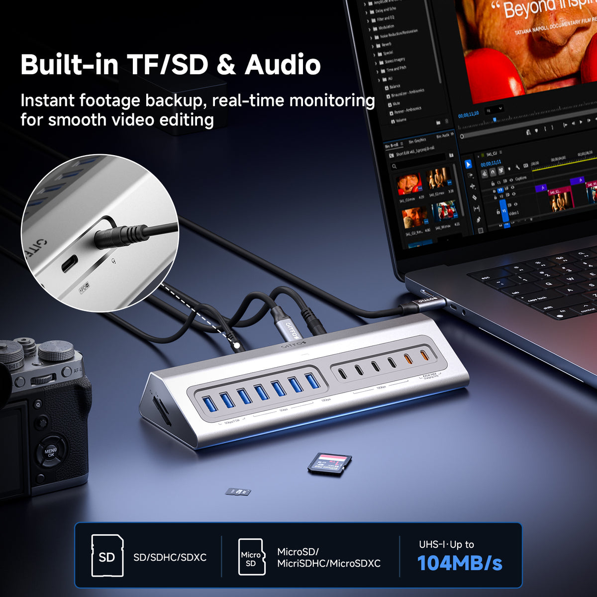 Gitfos 19 in 1 Powered USB C Hub | C1MAX