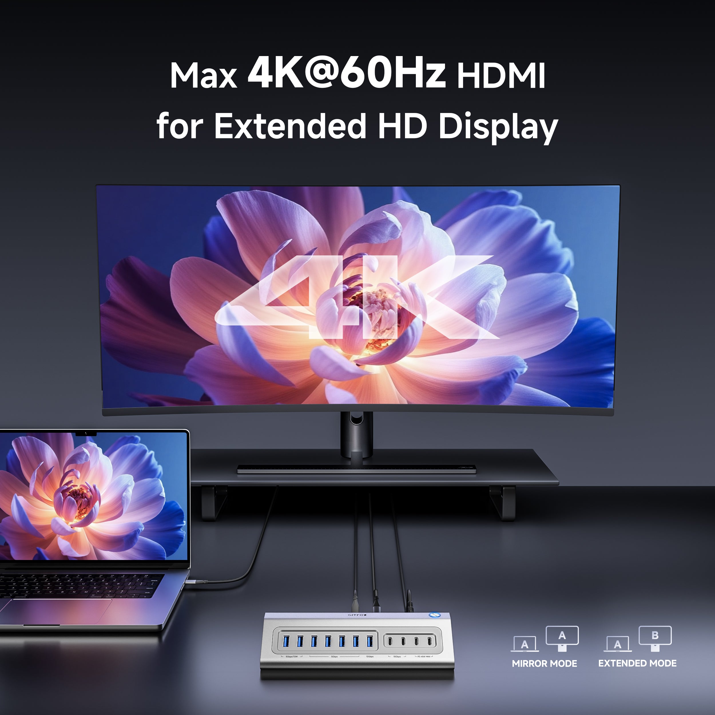 Gitfos 18 in 1 Powered USB C Hub with 4K HDMI | C1Pro