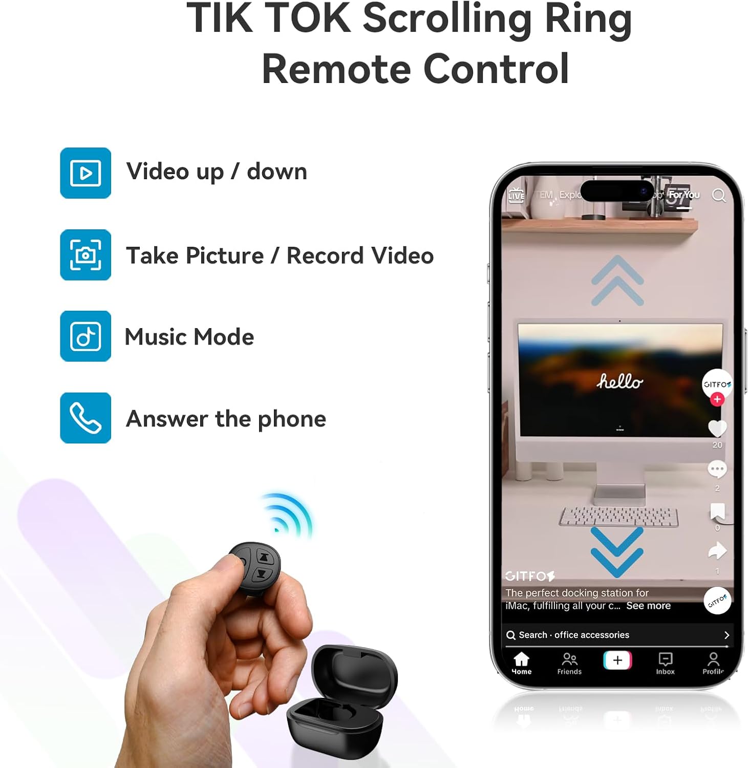 Tiktok Ring Scroller Control | SR-D02