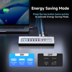 Gitfos 18 in 1 Powered USB C Hub with 4K HDMI | C1Pro