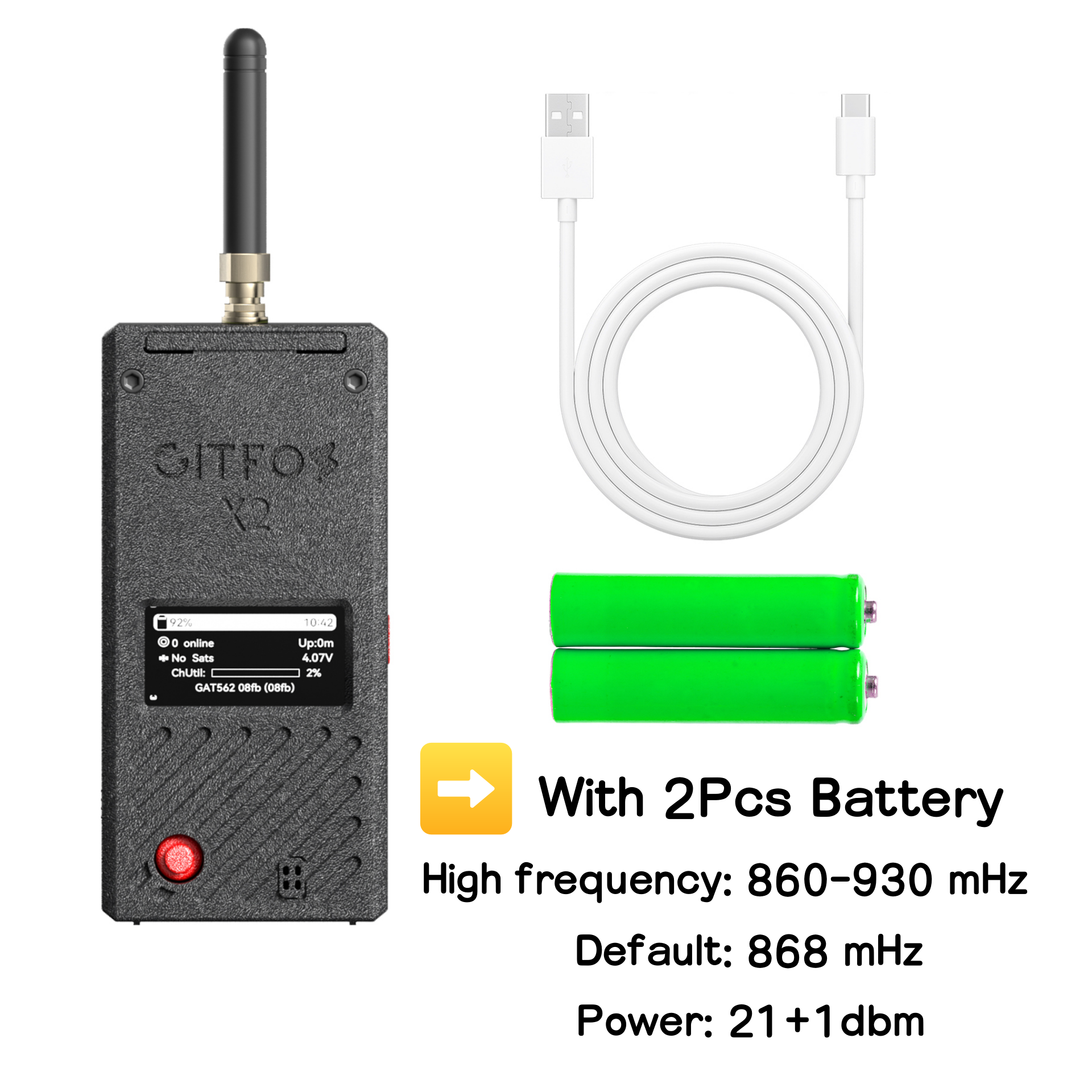 GITFOS Meshtastic nRF52840 With 5000mAh Battery | X4