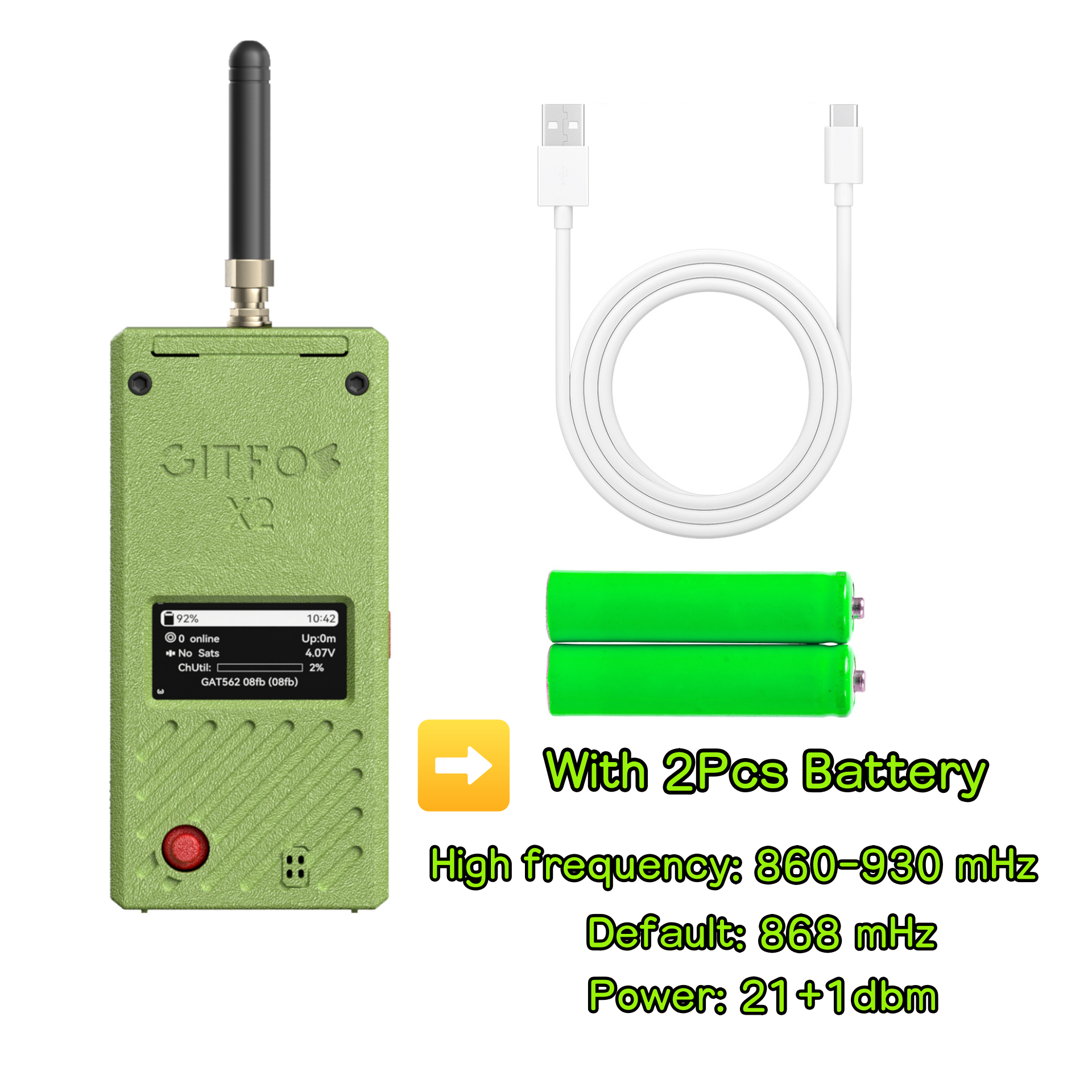GITFOS Meshtastic nRF52840 With 5000mAh Battery | X4