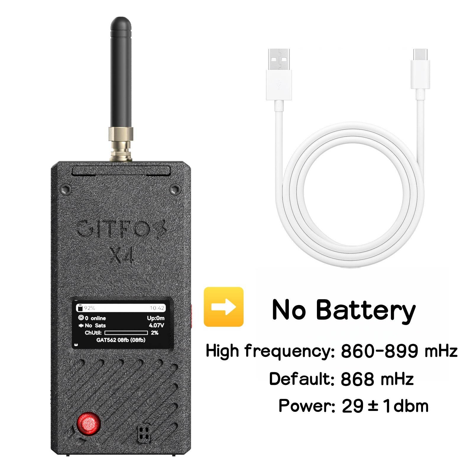 GITFOS Meshtastic nRF52840 With 5000mAh Battery | X4