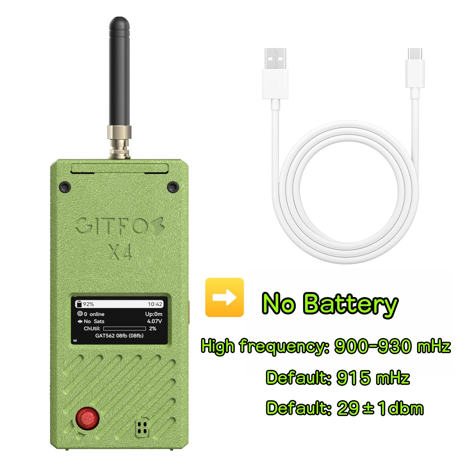 GITFOS Meshtastic nRF52840 With 5000mAh Battery | X4