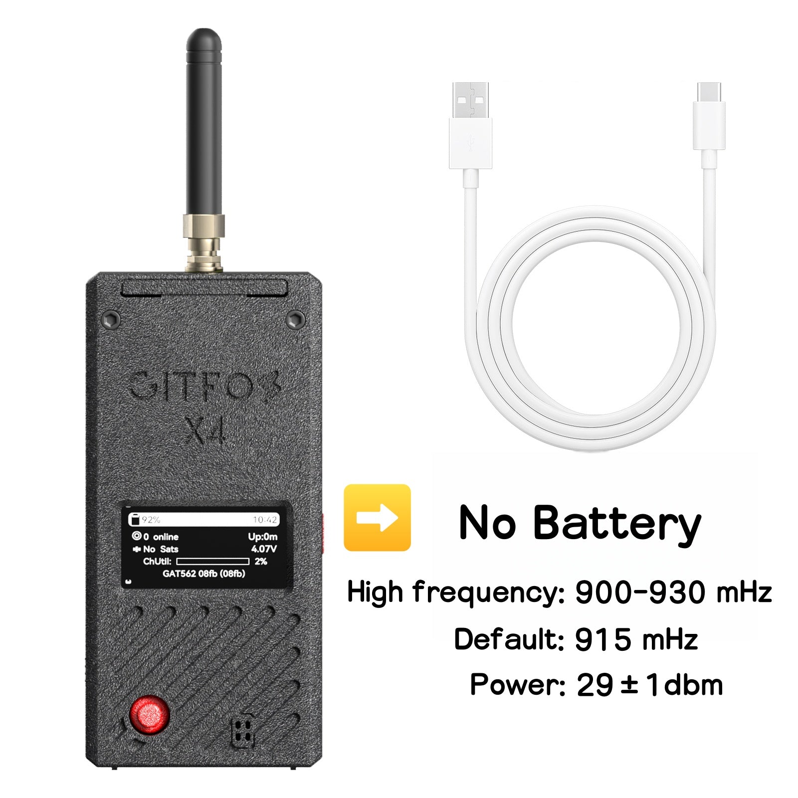 GITFOS Meshtastic nRF52840 With 5000mAh Battery | X4