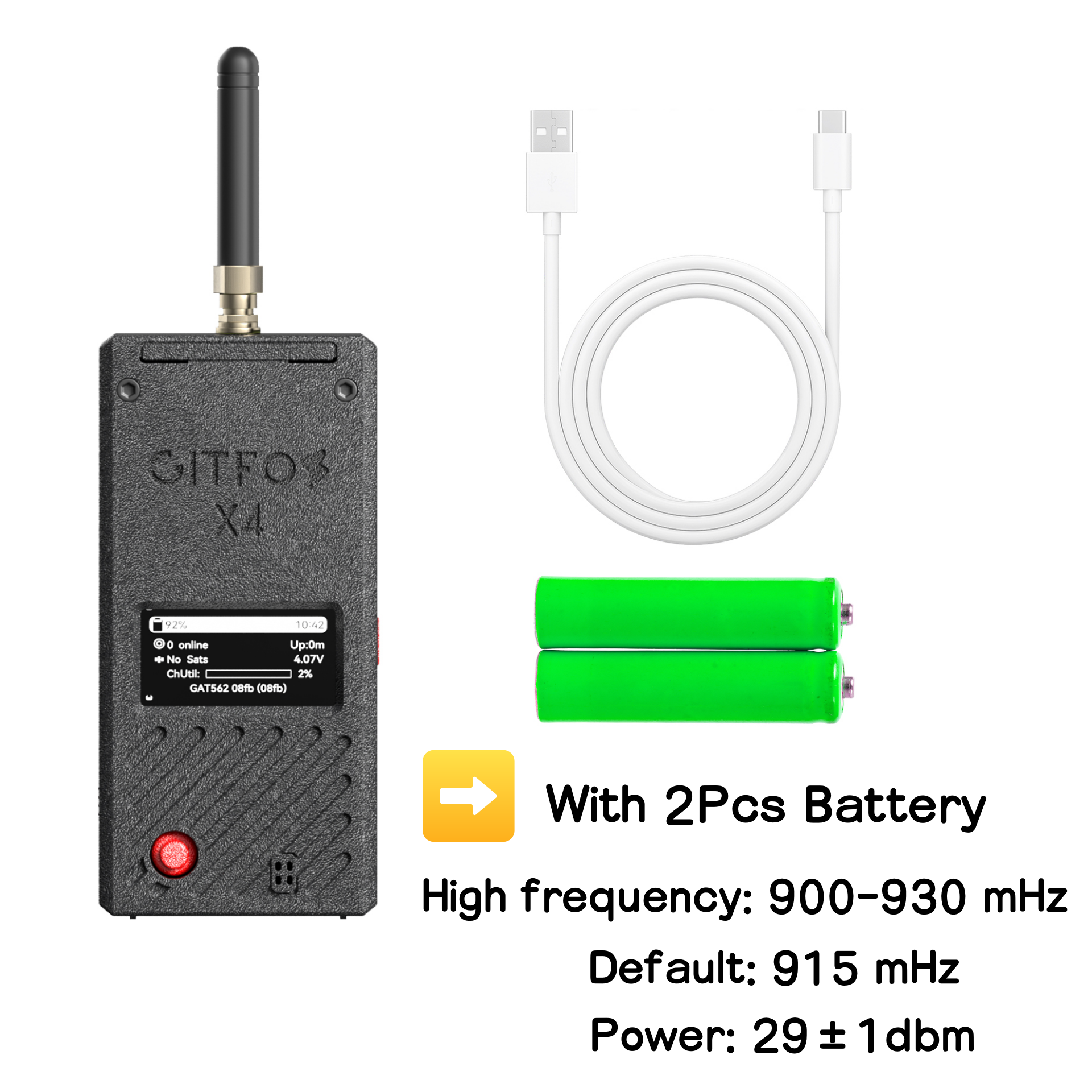 GITFOS Meshtastic nRF52840 With 5000mAh Battery | X4