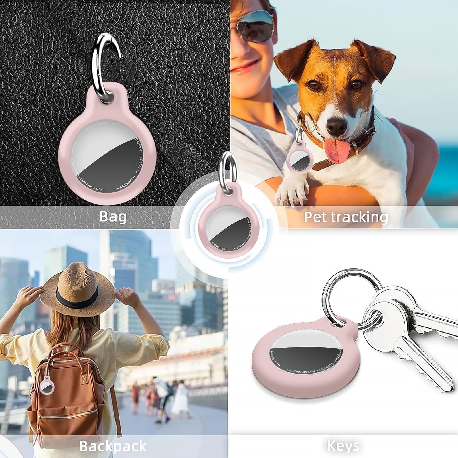 GITFOS Waterproof TPU Case for Apple AirTag Holder | MB1559