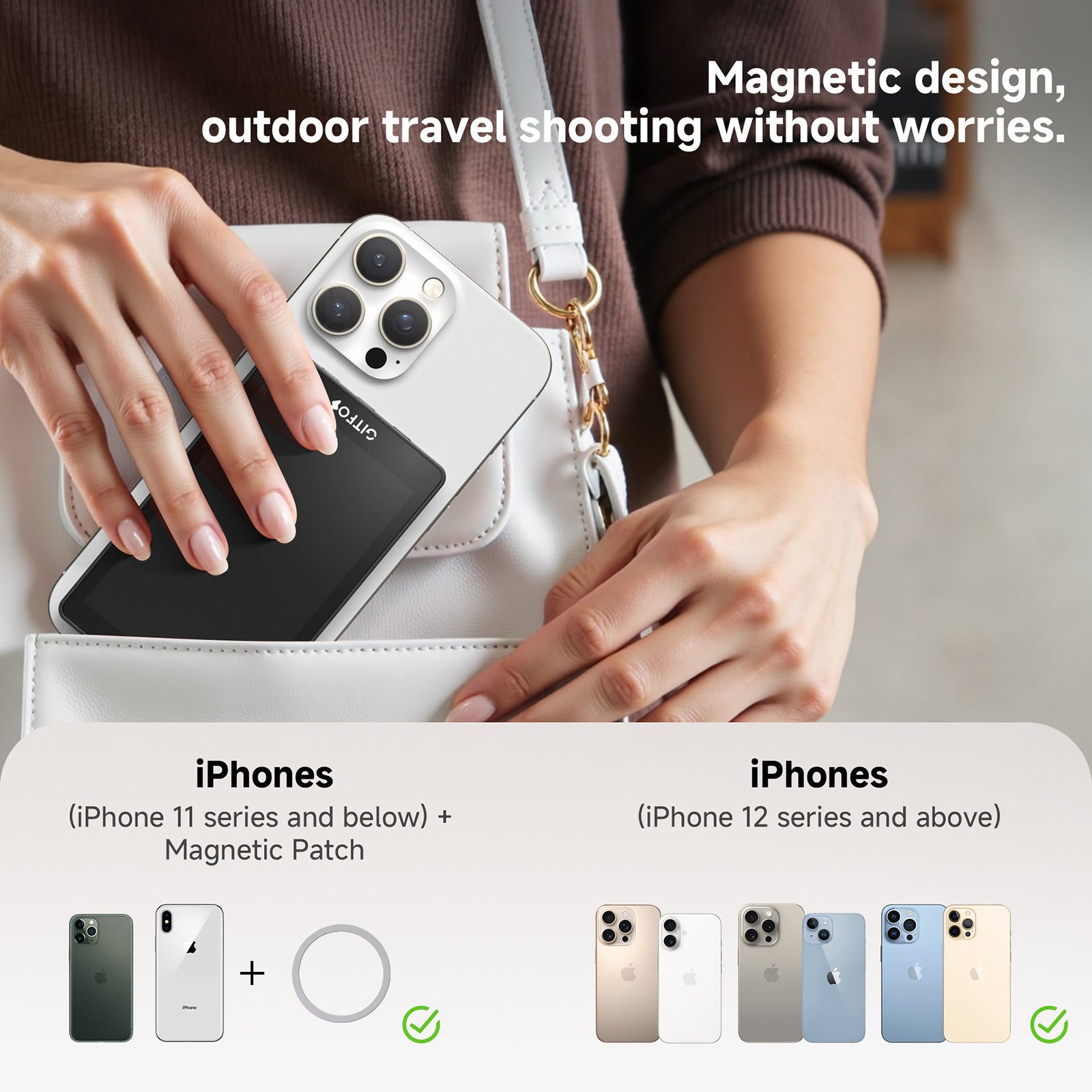 Gitfos Magnetic Phone Vlog Selfie Screen | Gitfos Vlog S1