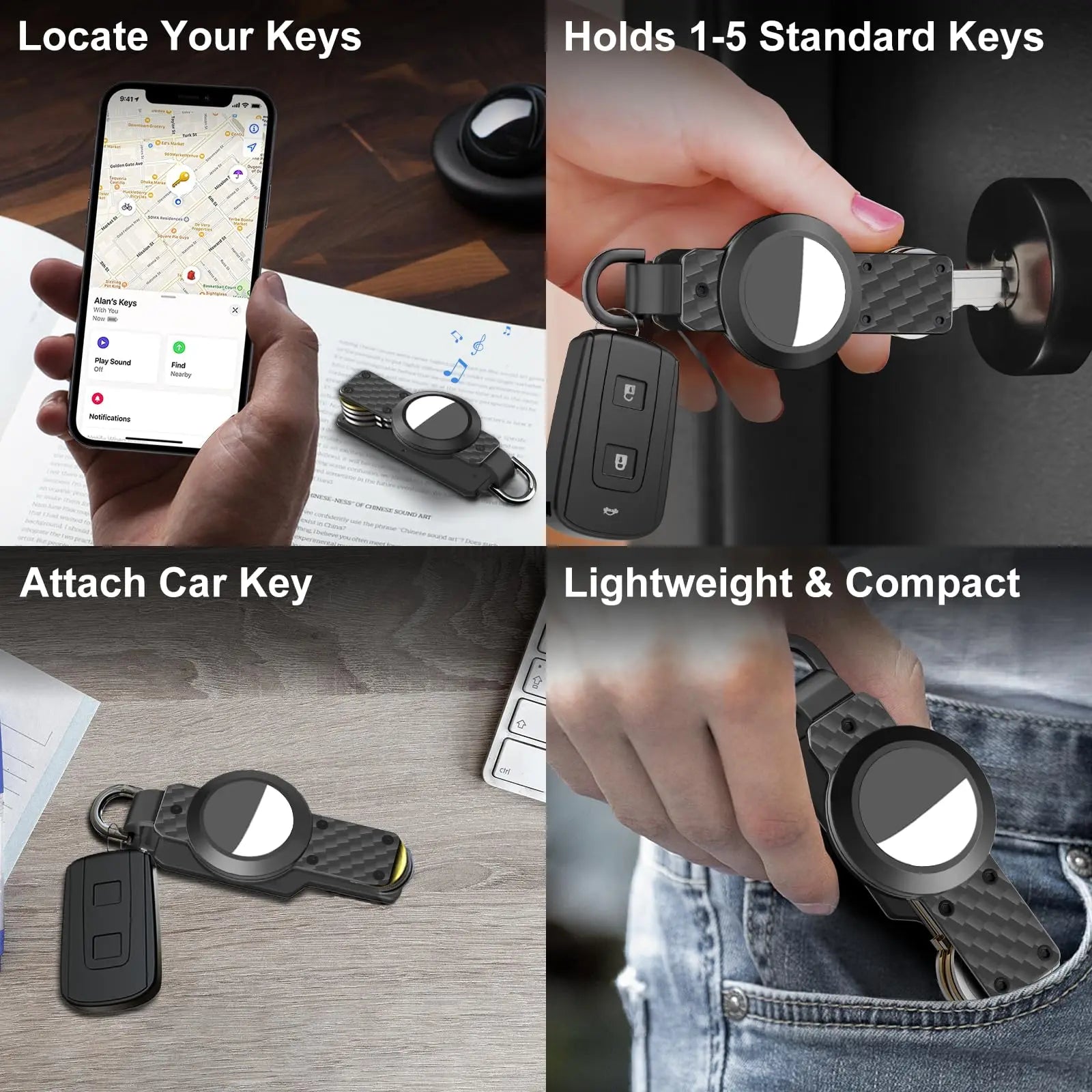 GITFOS Key Organiser Airtag holder Anti-lost Key Chain Case | MT25272