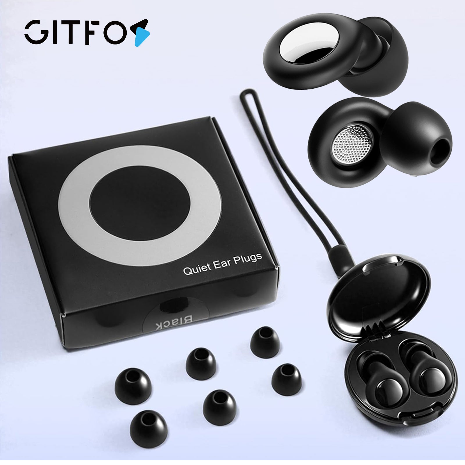 GITFOS Ear Plugs for Sleeping Noise Cancelling Silicone Earplugs | XC2411121