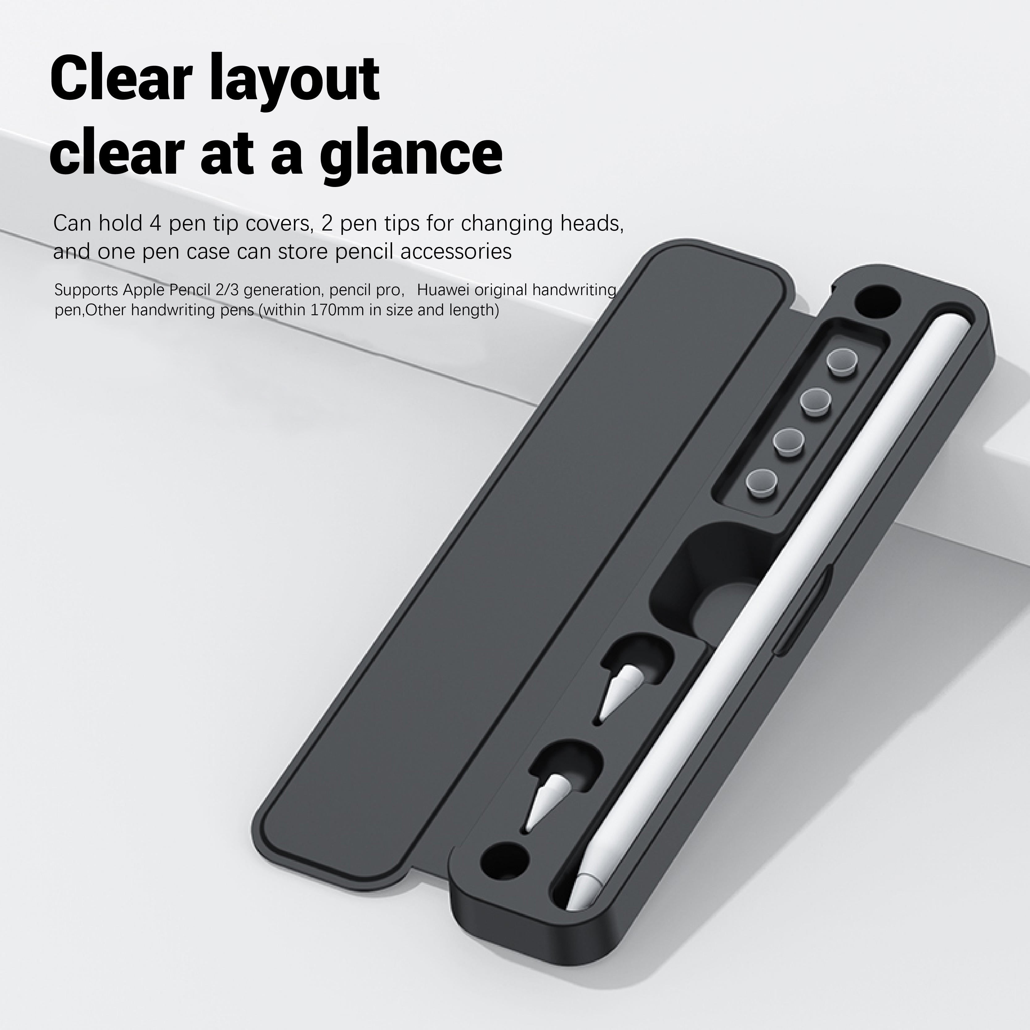 GITFOS Magnetic Absorption Pencil Box for Apple Pencil Pro/2nd/3rd Huawei Xiaomi  | MPT121