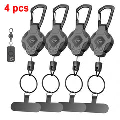 GITFOS Retractable Keychain Badge Reel Strap Holder With Phone clip | GFRK01