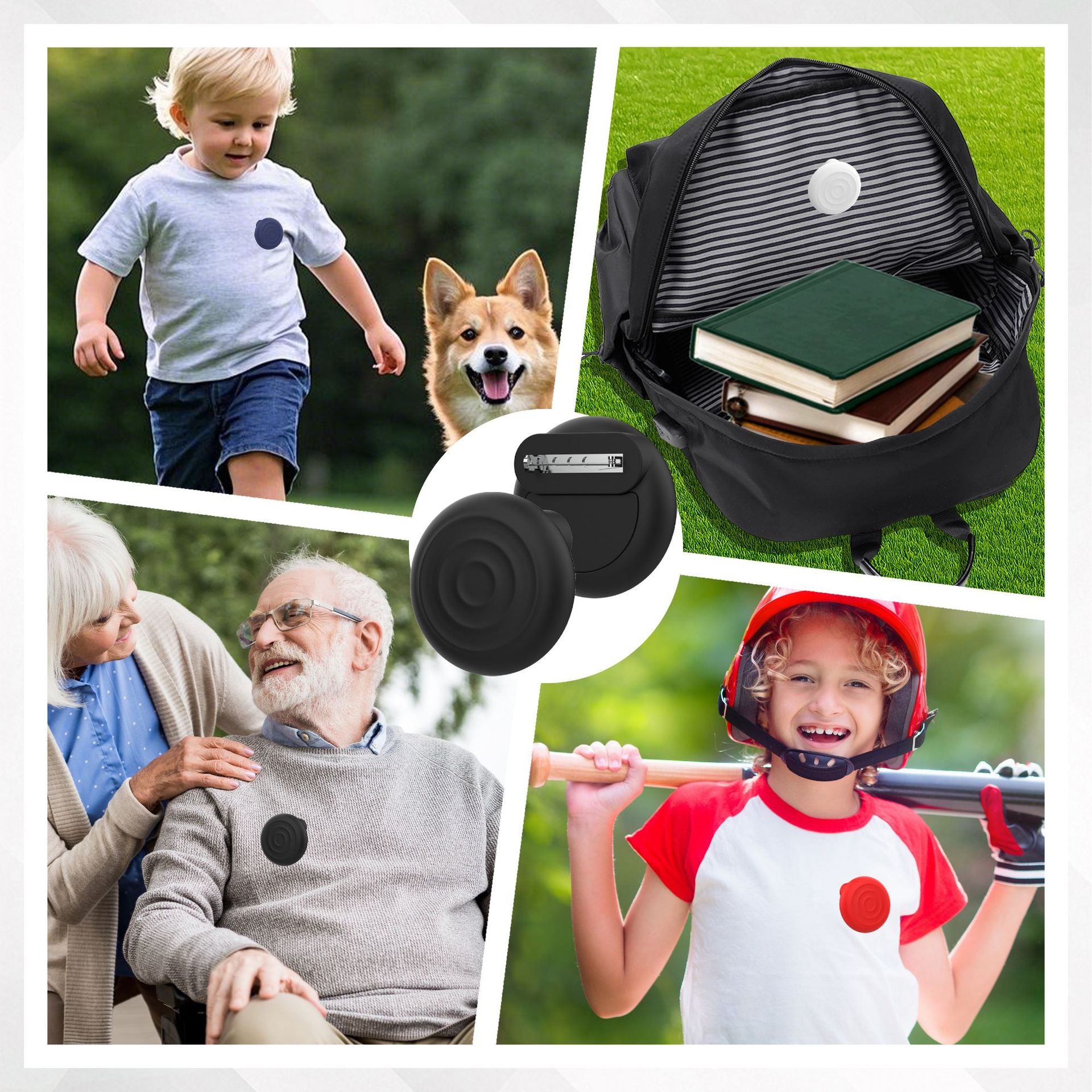 GITFOS AirTag Case with Anti-scratch Air Tag Brooch Pin | MAT76